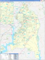 Prince George's, Md Wall Map Zip Code